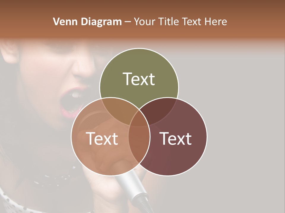 Caucasian Pretty Girl PowerPoint Template