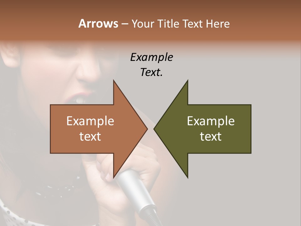 Caucasian Pretty Girl PowerPoint Template