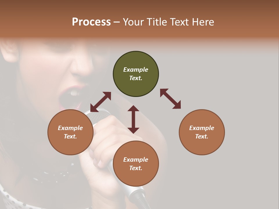 Caucasian Pretty Girl PowerPoint Template