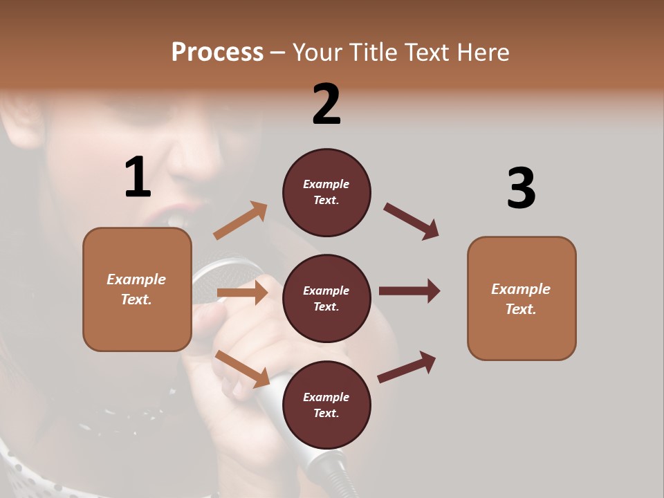 Caucasian Pretty Girl PowerPoint Template