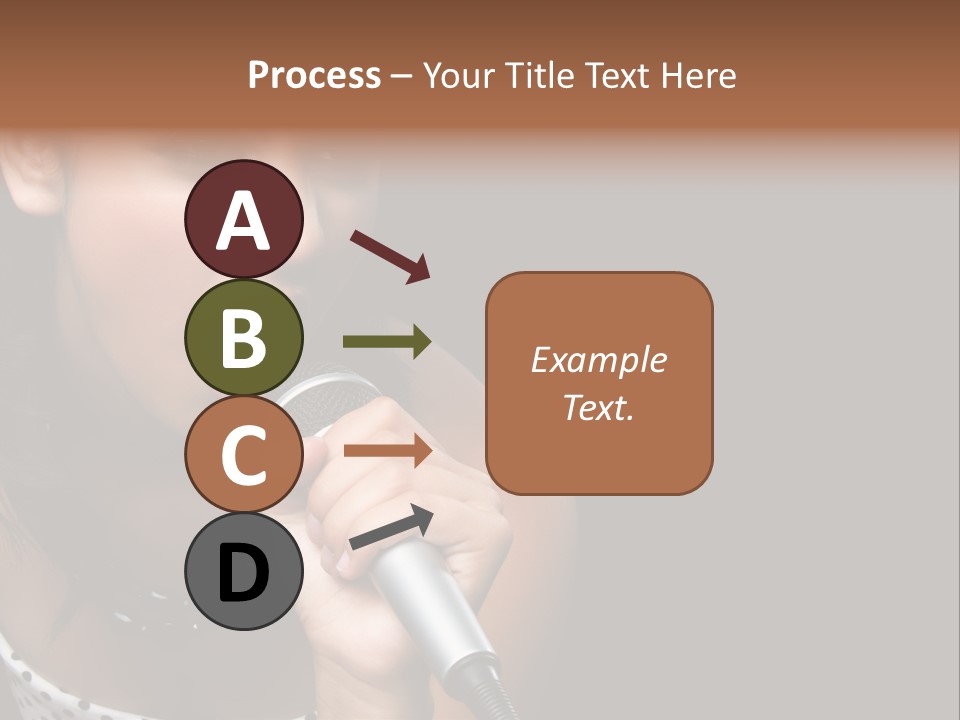 Caucasian Pretty Girl PowerPoint Template