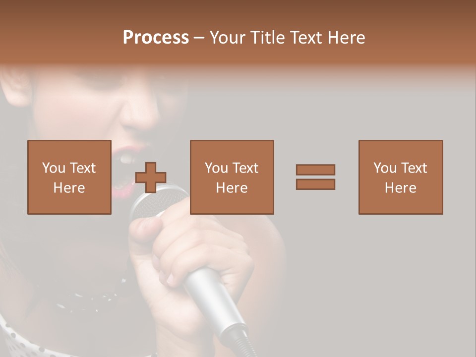 Caucasian Pretty Girl PowerPoint Template