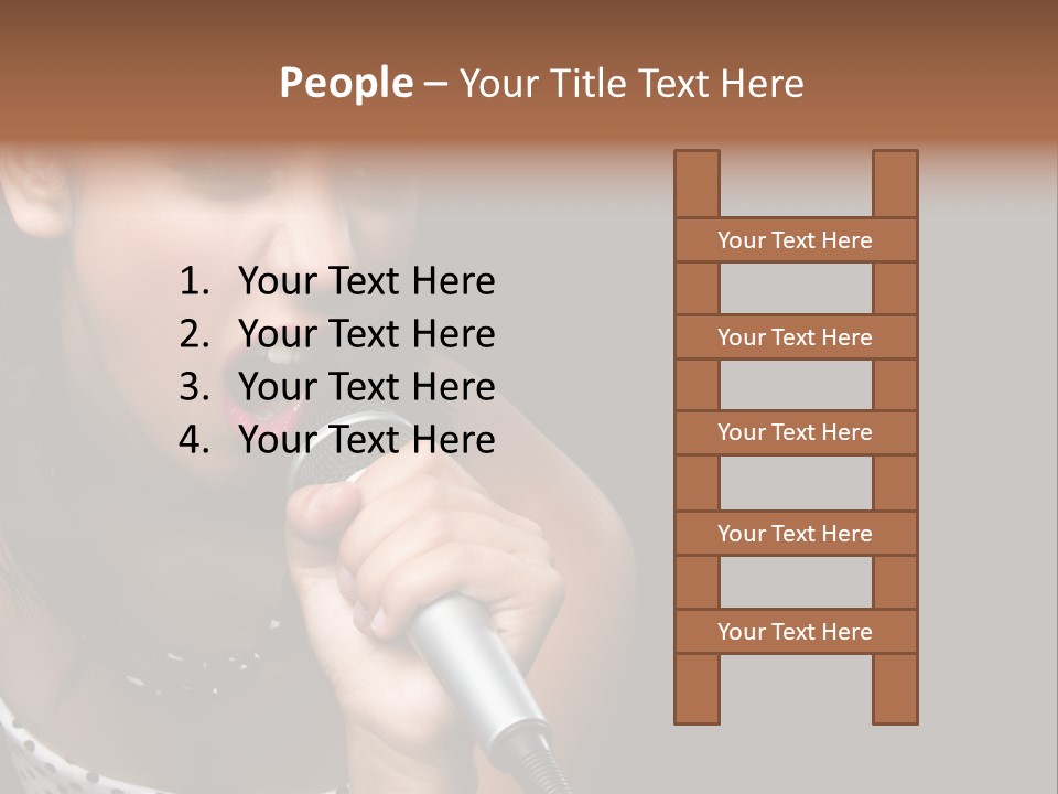 Caucasian Pretty Girl PowerPoint Template