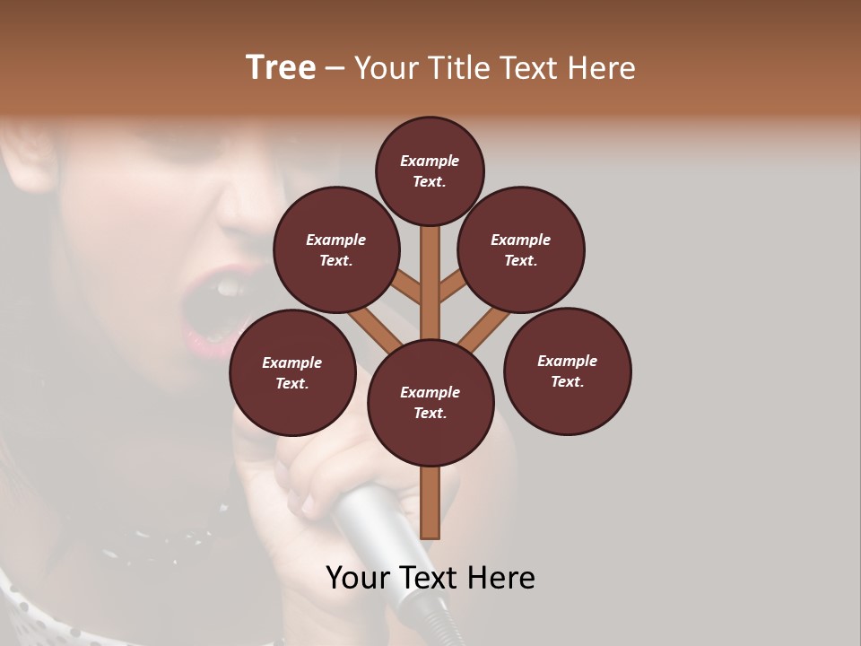 Caucasian Pretty Girl PowerPoint Template