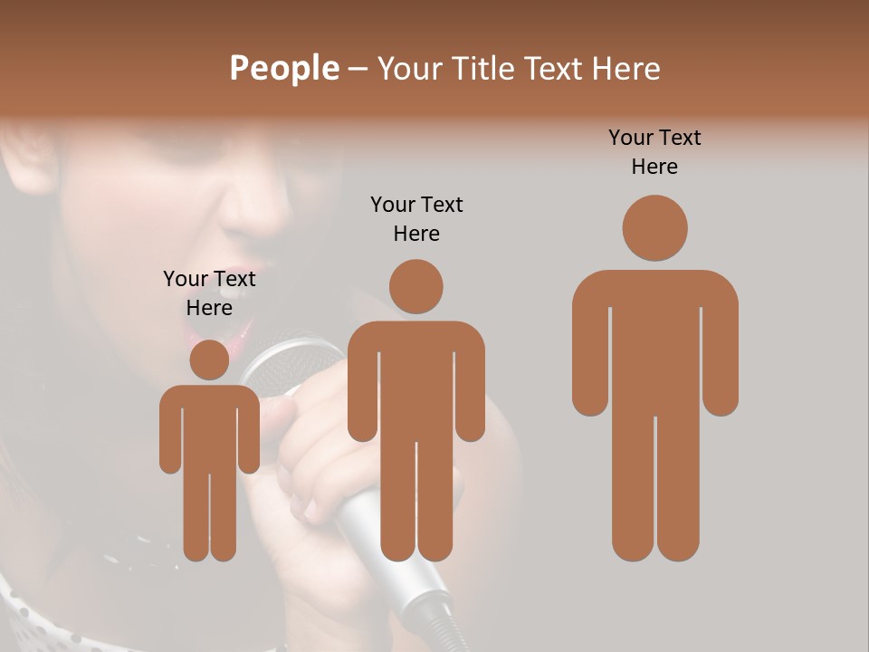 Caucasian Pretty Girl PowerPoint Template