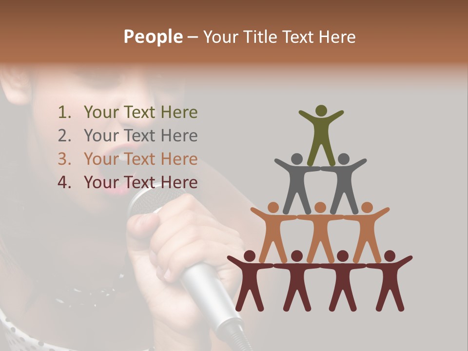 Caucasian Pretty Girl PowerPoint Template