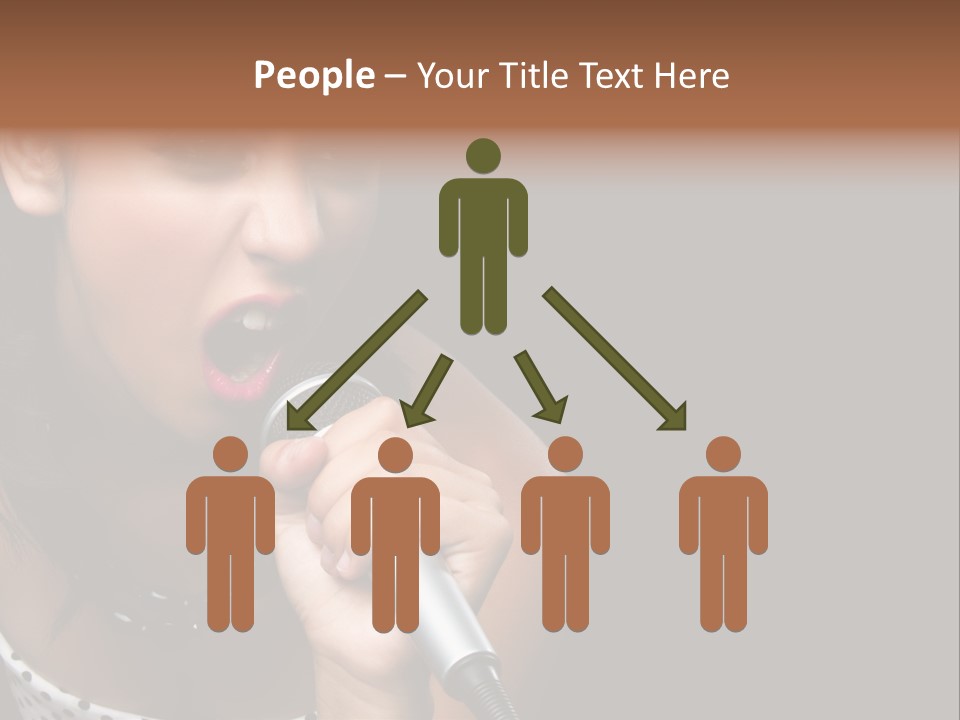 Caucasian Pretty Girl PowerPoint Template