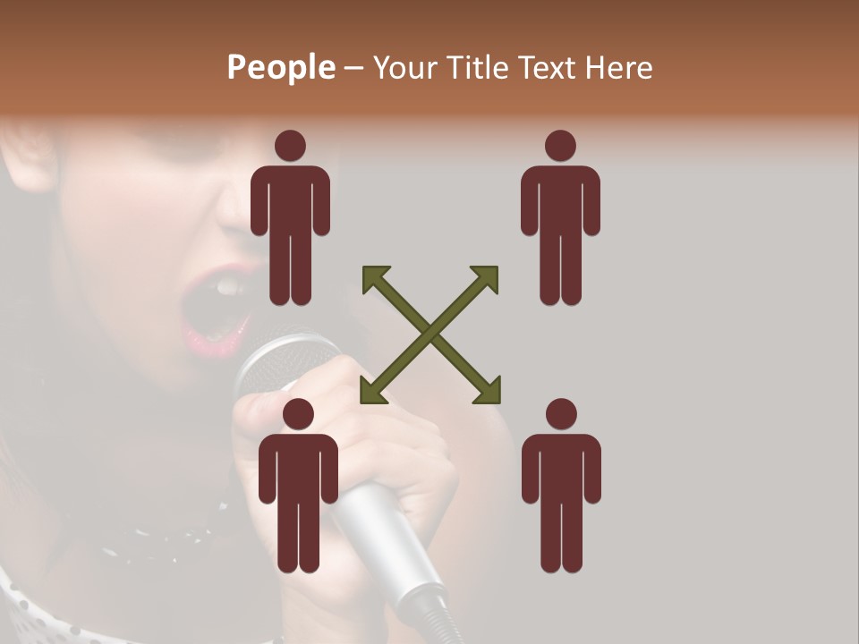 Caucasian Pretty Girl PowerPoint Template