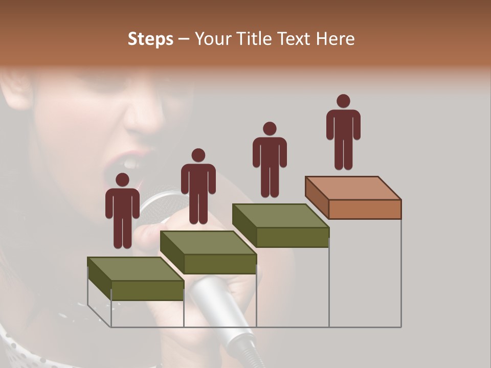 Caucasian Pretty Girl PowerPoint Template