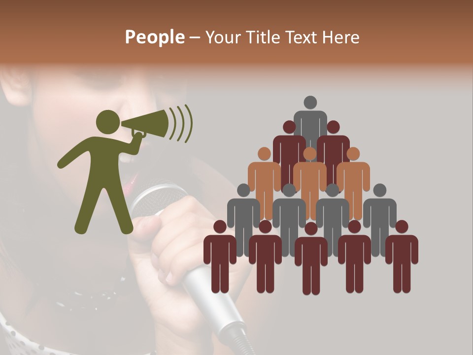 Caucasian Pretty Girl PowerPoint Template