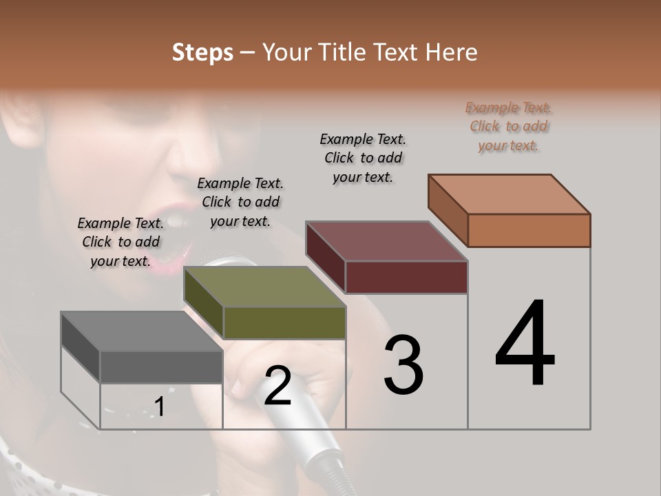 Caucasian Pretty Girl PowerPoint Template