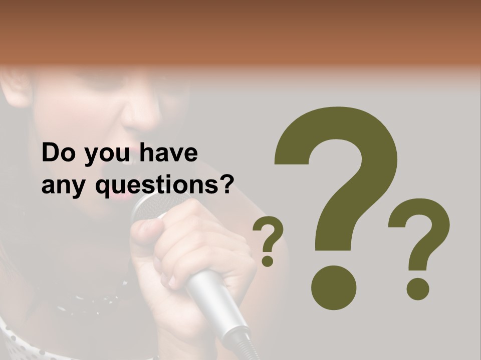 Caucasian Pretty Girl PowerPoint Template