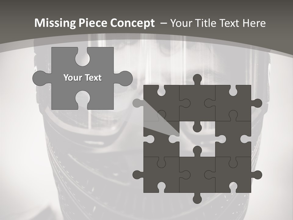 Equipment Person Black PowerPoint Template