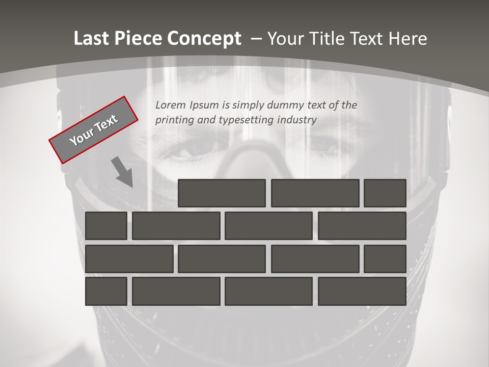 Equipment Person Black PowerPoint Template