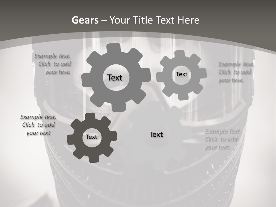 Equipment Person Black PowerPoint Template