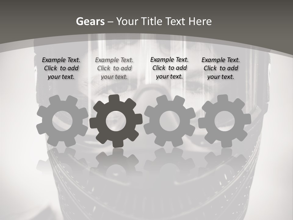 Equipment Person Black PowerPoint Template