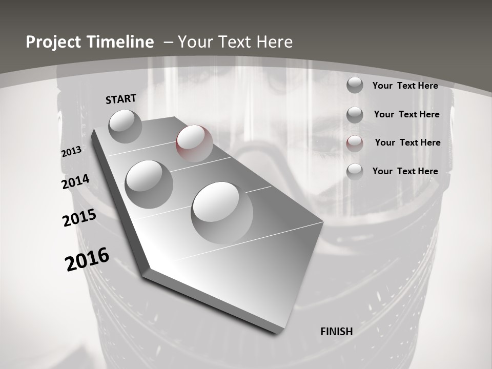 Equipment Person Black PowerPoint Template