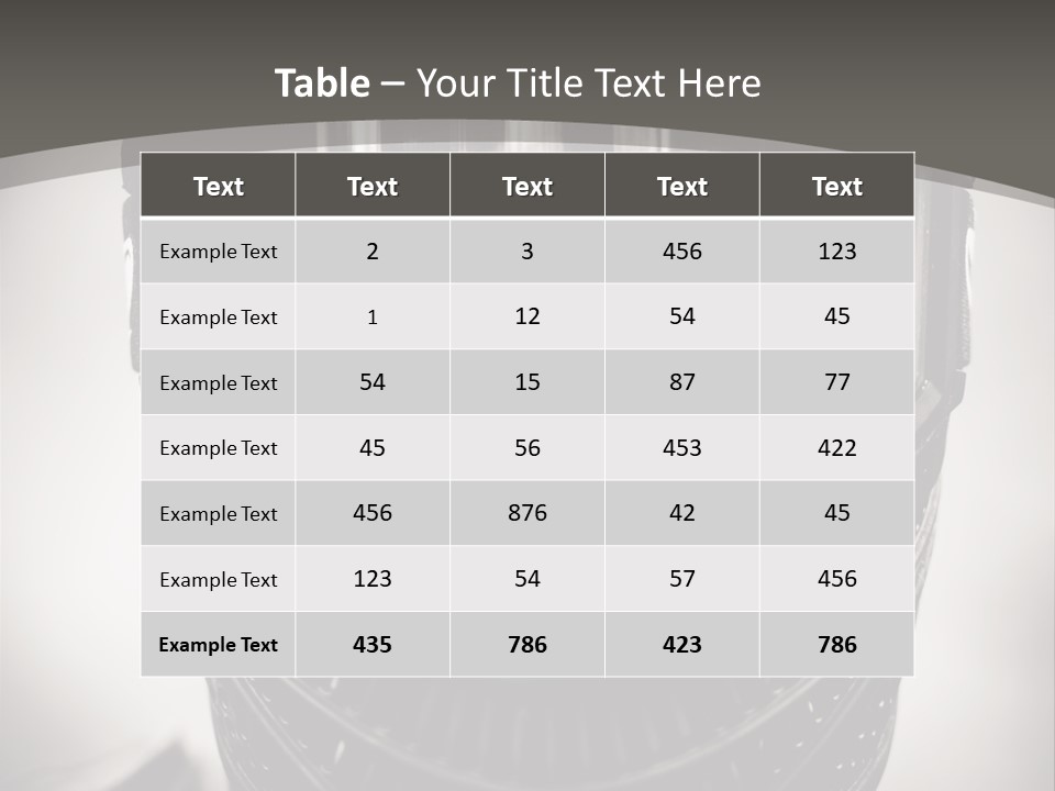 Equipment Person Black PowerPoint Template