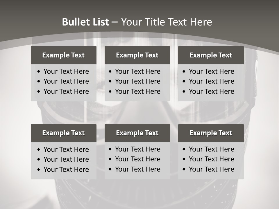 Equipment Person Black PowerPoint Template