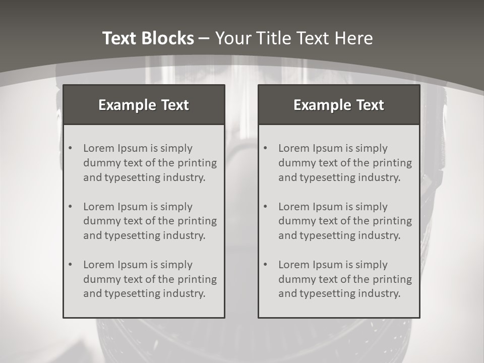 Equipment Person Black PowerPoint Template