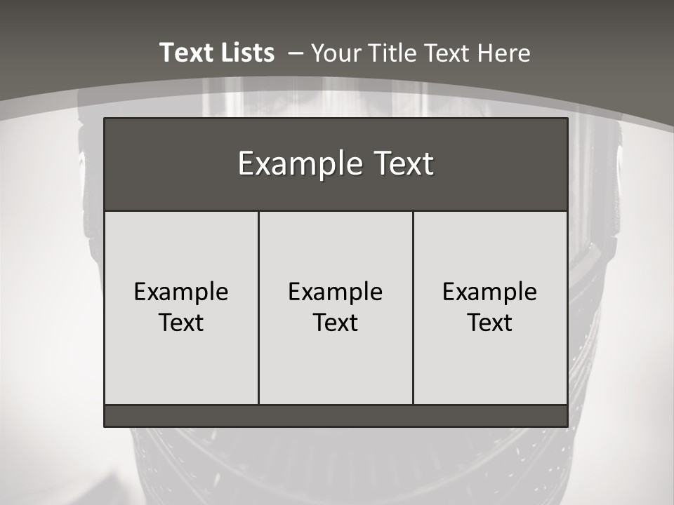 Equipment Person Black PowerPoint Template