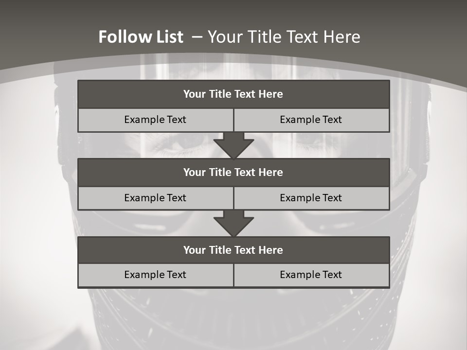 Equipment Person Black PowerPoint Template