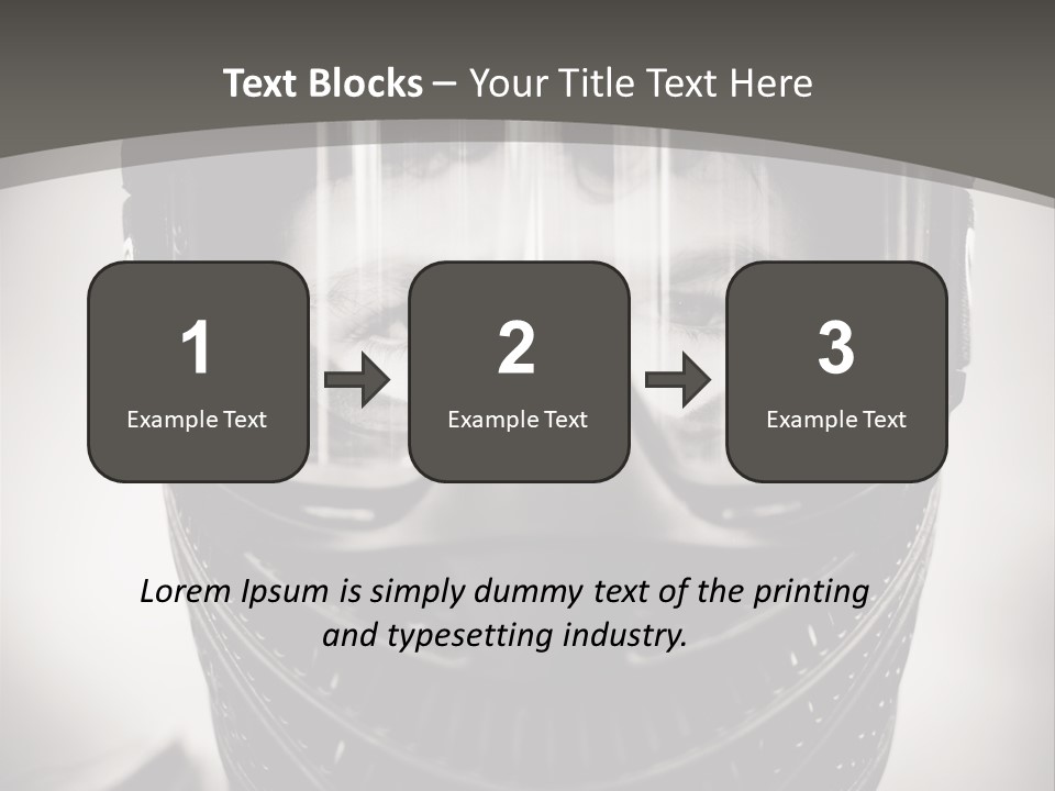 Equipment Person Black PowerPoint Template