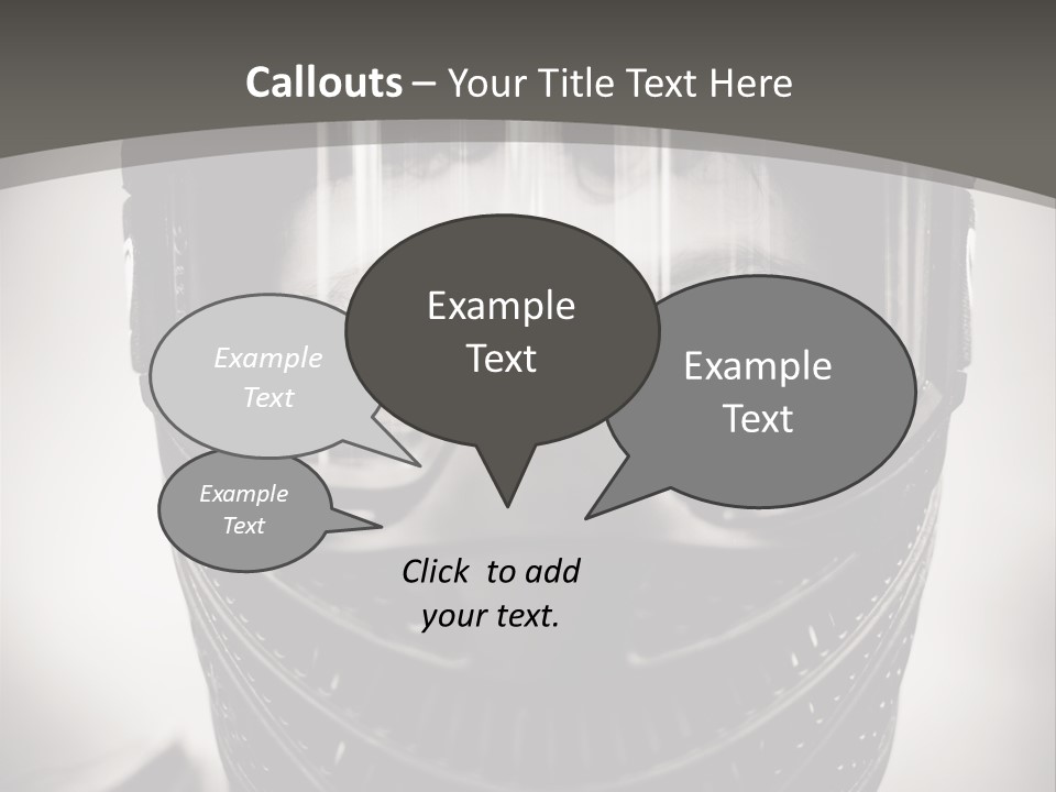 Equipment Person Black PowerPoint Template