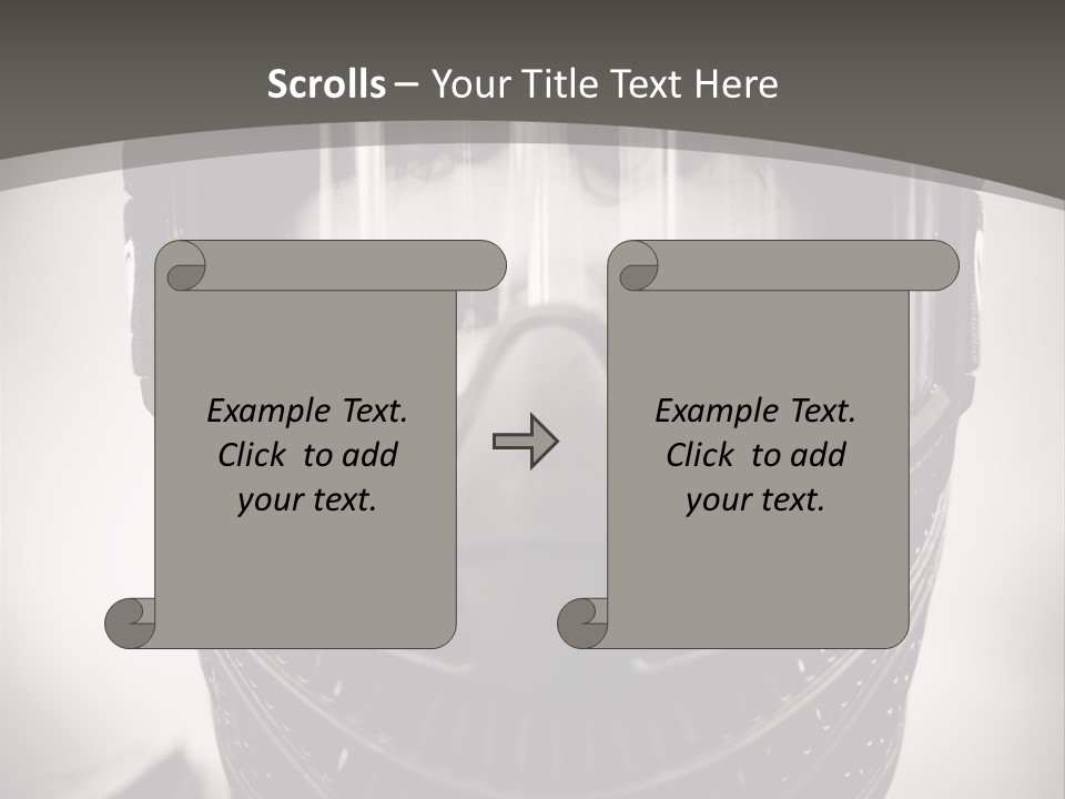 Equipment Person Black PowerPoint Template