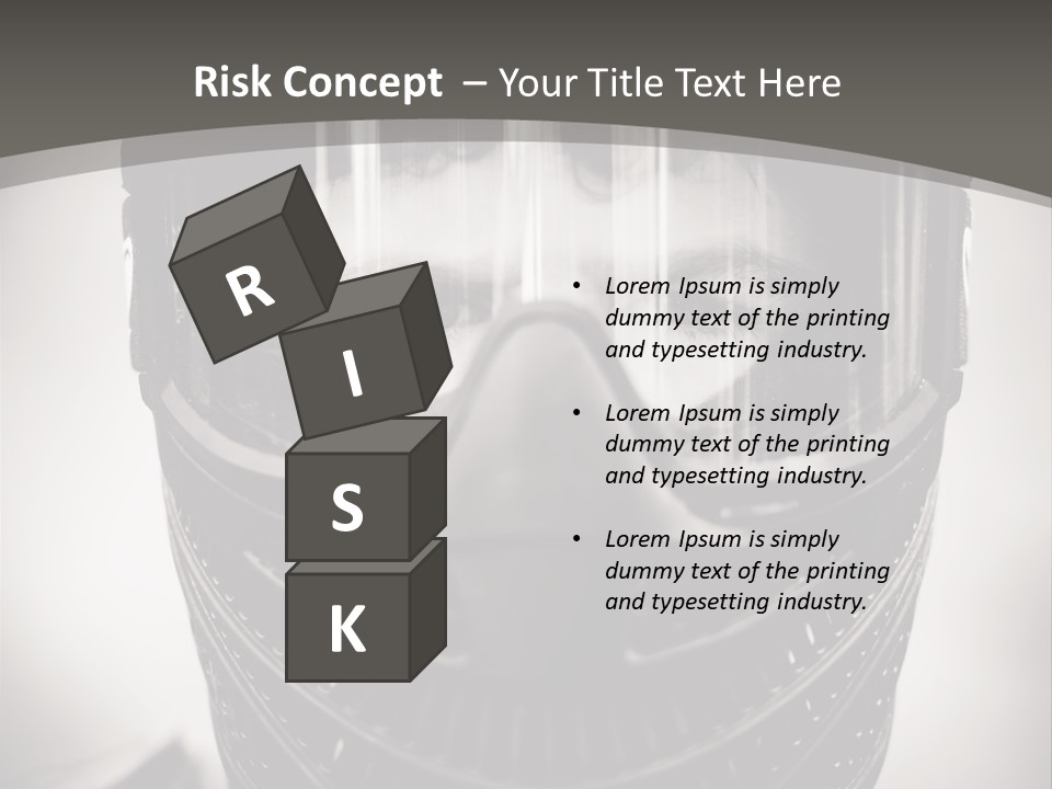 Equipment Person Black PowerPoint Template