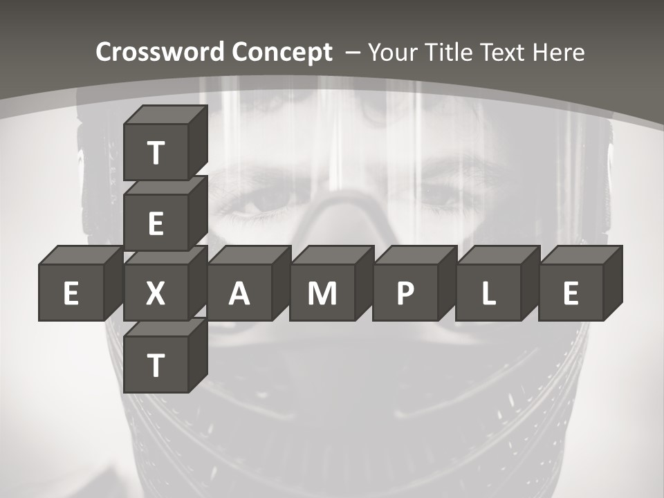 Equipment Person Black PowerPoint Template