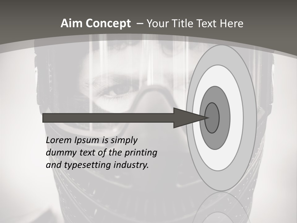 Equipment Person Black PowerPoint Template