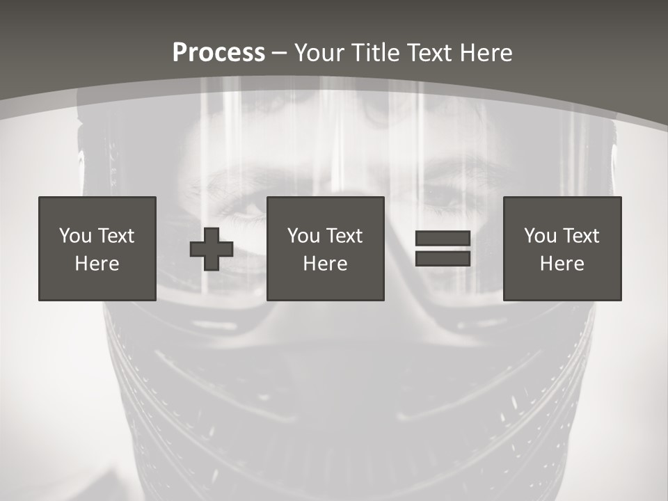 Equipment Person Black PowerPoint Template