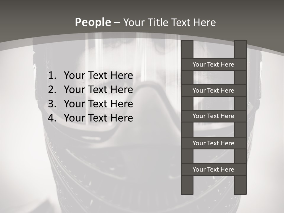Equipment Person Black PowerPoint Template