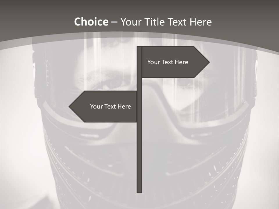 Equipment Person Black PowerPoint Template