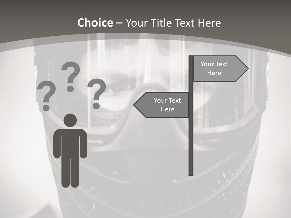 Equipment Person Black PowerPoint Template