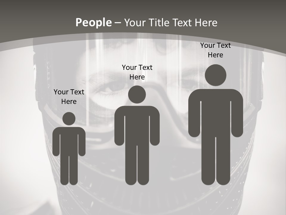 Equipment Person Black PowerPoint Template