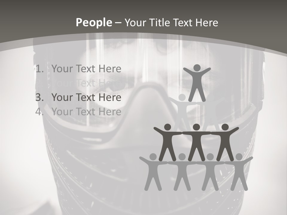 Equipment Person Black PowerPoint Template