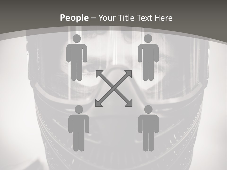 Equipment Person Black PowerPoint Template