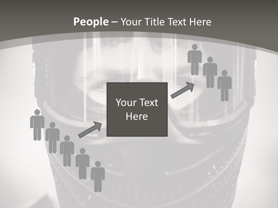 Equipment Person Black PowerPoint Template