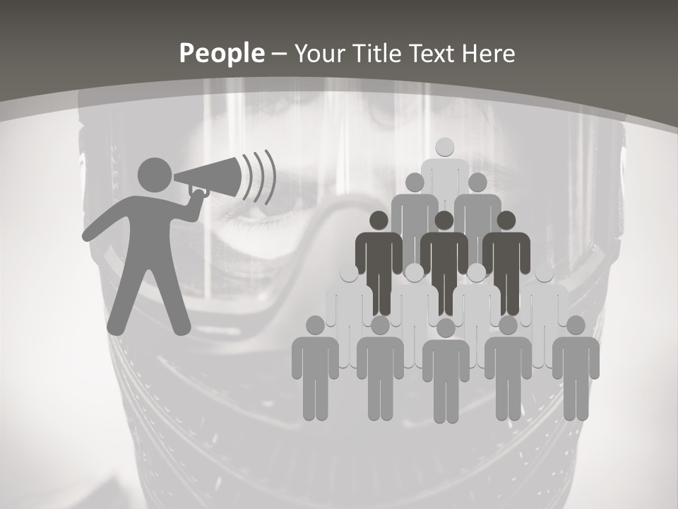 Equipment Person Black PowerPoint Template