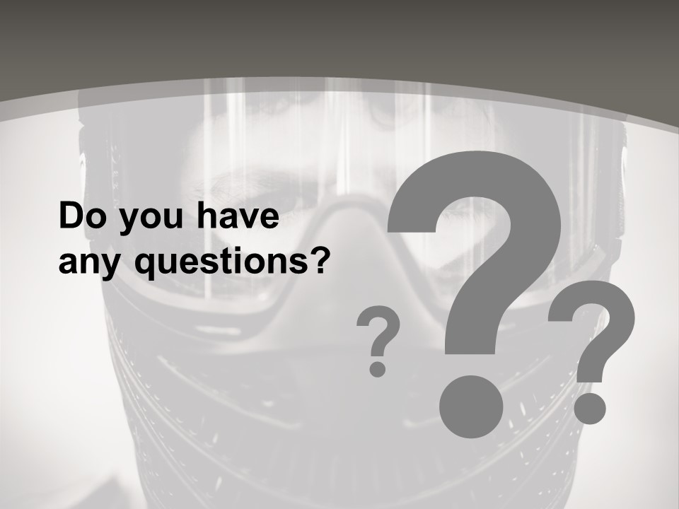 Equipment Person Black PowerPoint Template