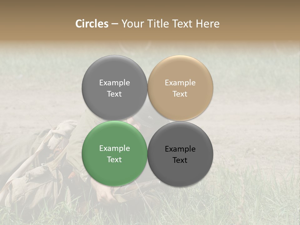 Force Soldier Reenacting PowerPoint Template