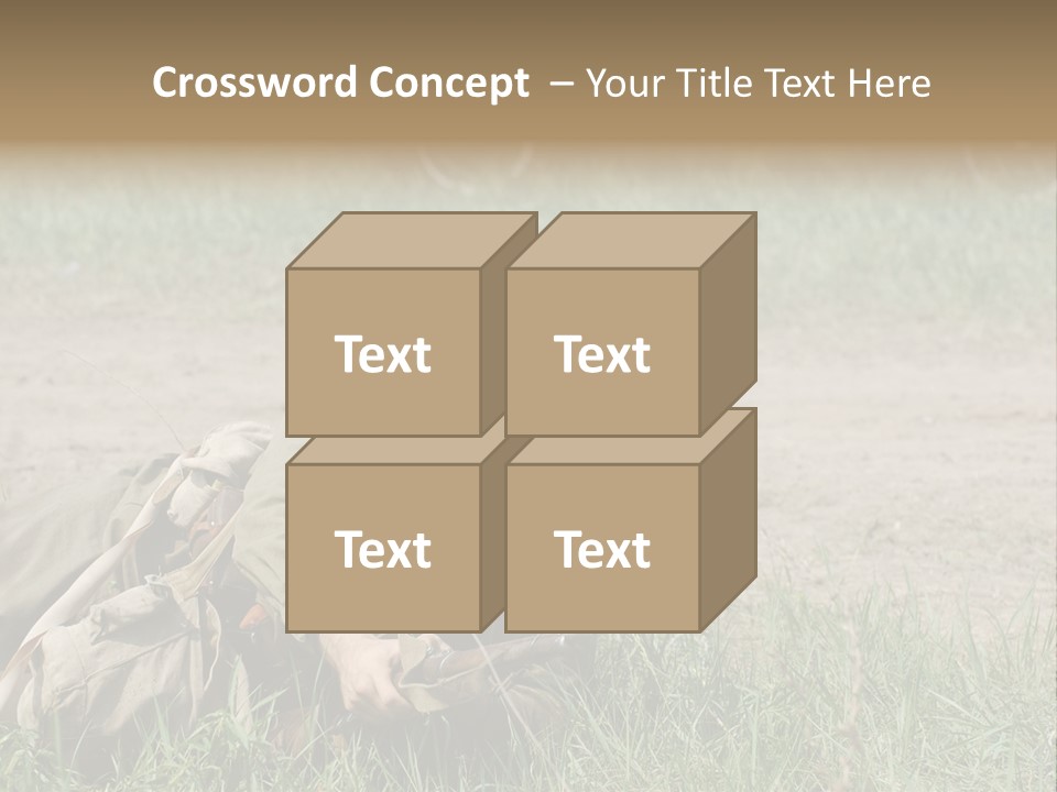Force Soldier Reenacting PowerPoint Template