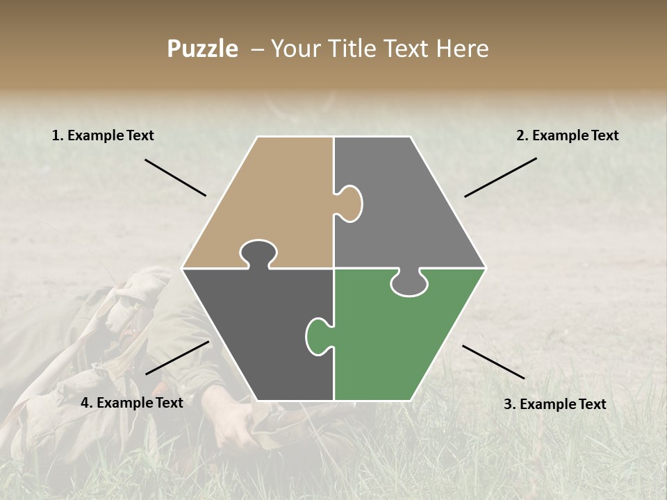 Force Soldier Reenacting PowerPoint Template