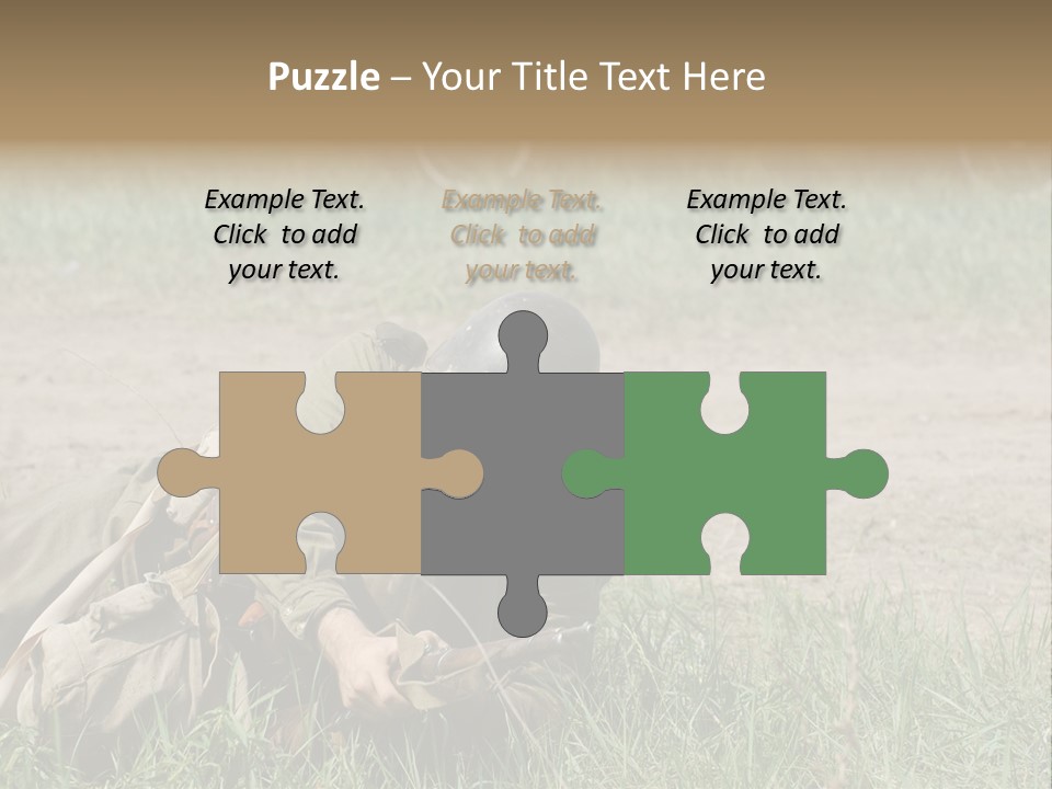 Force Soldier Reenacting PowerPoint Template