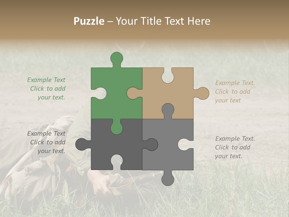 Force Soldier Reenacting PowerPoint Template