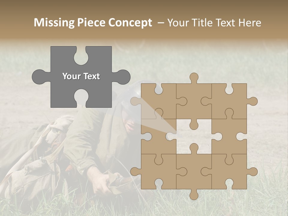 Force Soldier Reenacting PowerPoint Template