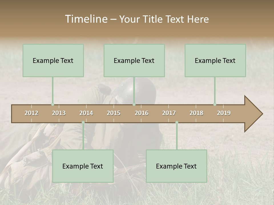 Force Soldier Reenacting PowerPoint Template