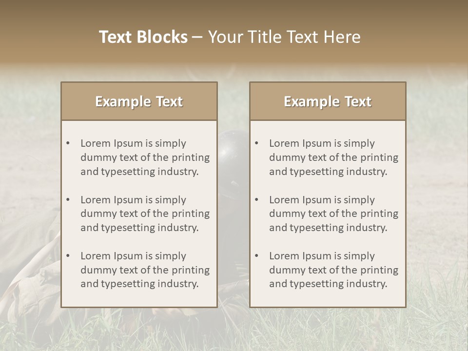Force Soldier Reenacting PowerPoint Template